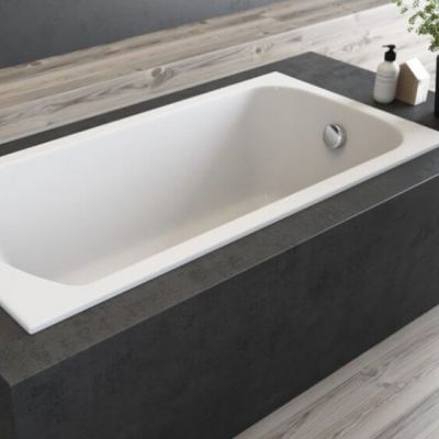 Polimat Classic Slim wanna prostokątna 170x70 cm biała 00291
