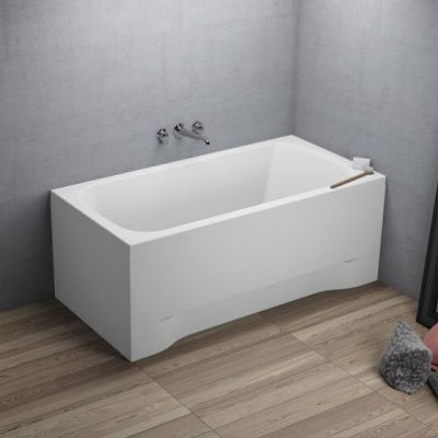 Polimat Classic wanna prostokątna 120x70 cm biała 00237