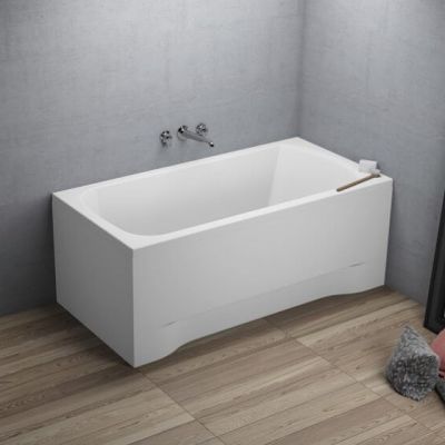 Polimat Classic wanna prostokątna 140x70 cm biała 00244