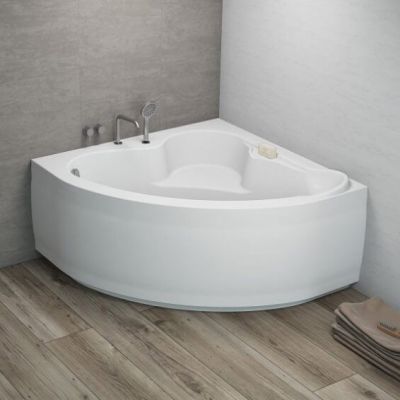 Polimat Standard wanna narożna 120x120 cm biała 00205