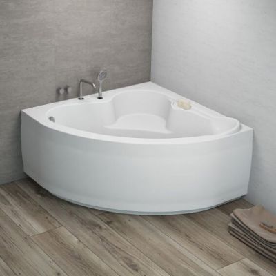 Polimat Standard wanna narożna 130x130 cm biała 00219