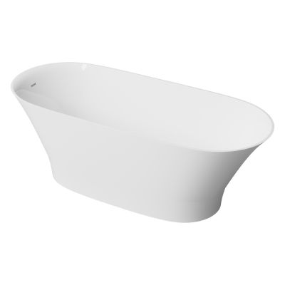 Lavaberg Glit wanna wolnostojąca 157x69 cm owalna biała 663121161103