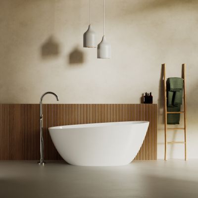 Lavaberg Skum wanna wolnostojąca 157x68 cm owalna biała 663122161103