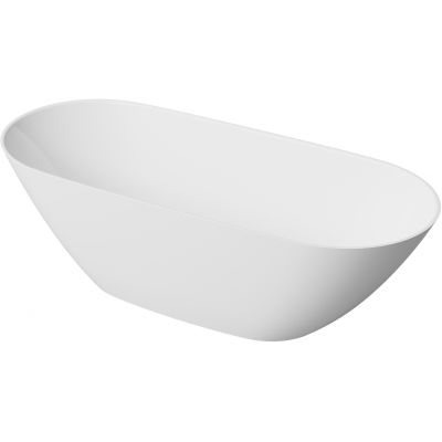 Lavaberg Gunnar wanna wolnostojąca 160x70 cm owalna biała 663133161003