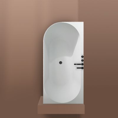 Oltens Hamnes wanna narożna 160x75 cm prawa biała 11008000