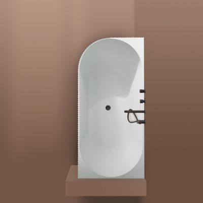 Oltens Hamnes wanna narożna 160x75 cm prawa biała 11008000