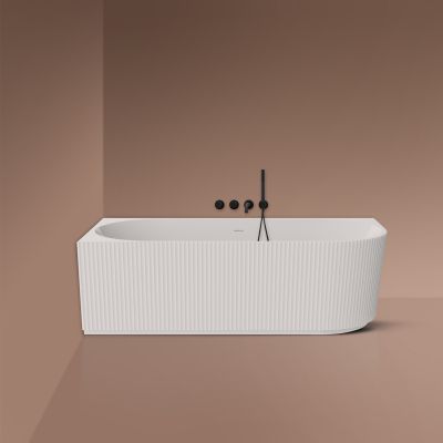 Oltens Hamnes wanna narożna 160x75 cm lewa biała 11010000