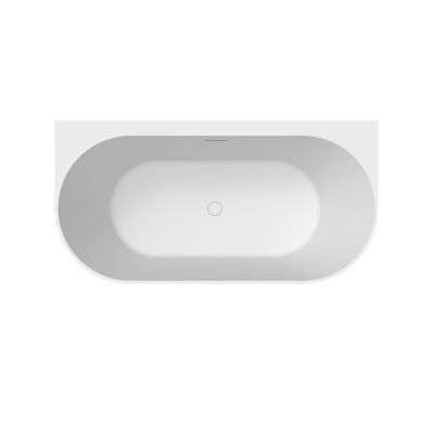 Oltens Hamnes wanna przyścienna 160x75 cm biała 12025000