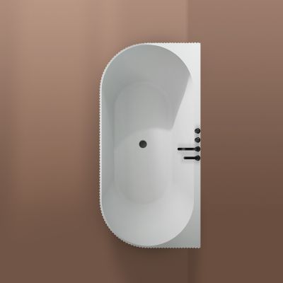 Oltens Hamnes wanna przyścienna 170x80 cm biała 12026000