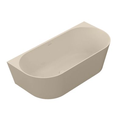 Oltens Holma wanna przyścienna 160x75 cm owalna kaszmir 12300500