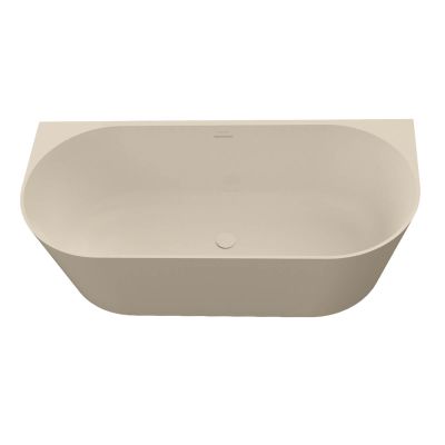 Oltens Holma wanna przyścienna 160x75 cm owalna kaszmir 12300500