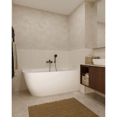 Hagser Ilsa wanna narożna 160x75 cm prostokątna biała HGR20000011