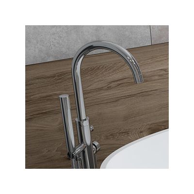 Oltens Molle bateria wannowo-prysznicowa wolnostojąca chrom 34300100