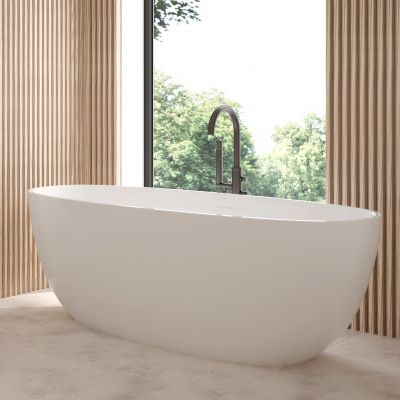 Oltens Stora wanna wolnostojąca 150x72 cm owalna biała 12008000