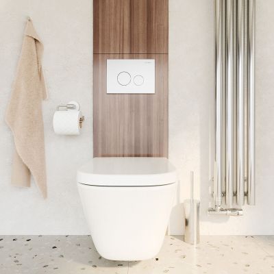 Oltens Hadsel Stille miska WC wisząca PureRim biała 42043000