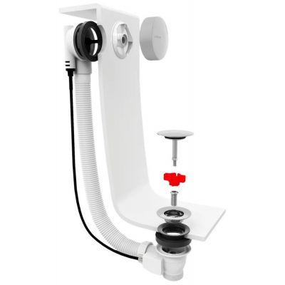 Polysan zestaw odpływowy z korkiem automatyczny biały 71856.10