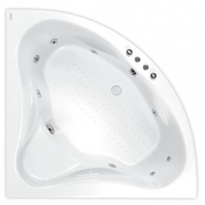 Wanna z hydromasażem Silver 1 120 x 120 cm Poolspa Francja PHS3010SS1C0000