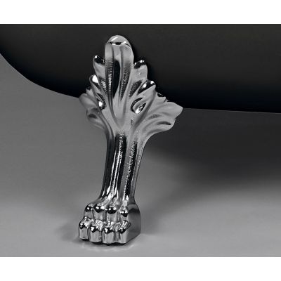 Polysan Brixton wanna wolnostojąca 174x83 cm owalna biała/czarna 94827