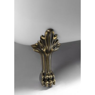 Polysan Brixton wanna wolnostojąca 174x83 cm owalna biała/brąz 94857