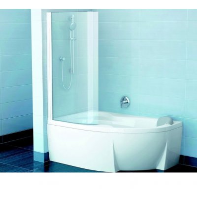 Parawan wannowy biel+transparent EVSK1-75 L Ravak Rosa 76L30100Y1