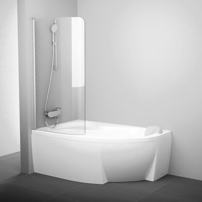 Ravak Rosa CVSK1 160/170 L parawan nawannowy 1-częściowy lewy biały/transparent 7QLS0100Y1