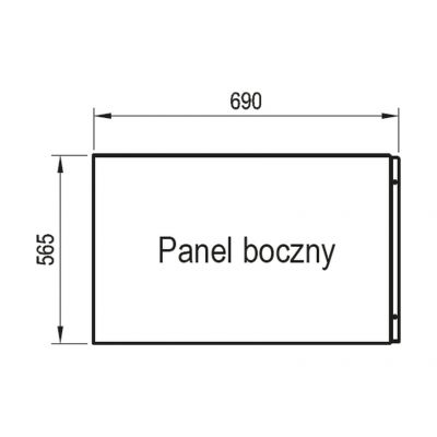 Ravak panel boczny 70 cm biały CZ00110A00