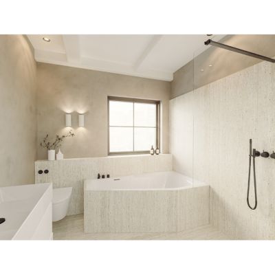 Riho Rethink Space wanna narożna 160x75 cm lewa Riho Fall biała B112006005