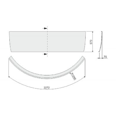 Sanplast Free Line obudowa do wanny 140x140 cm OWS/FREE140x140 biała 620-040-0531-01-000