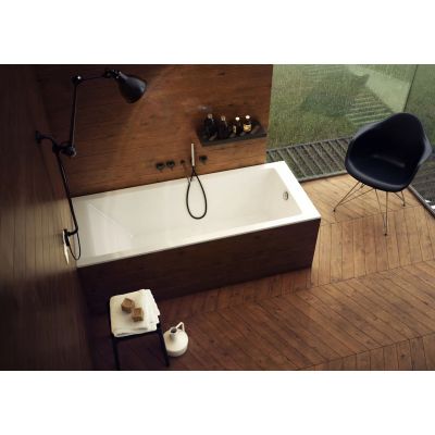 Schedpol Ferra Set wanna z syfonem i nośnikiem 160x70 cm 3.532/NO-9.114