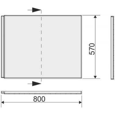 Sanplast Free Line obudowa do wanny 80 cm OWP/FREE80 boczna biała 620-040-2130-01-000