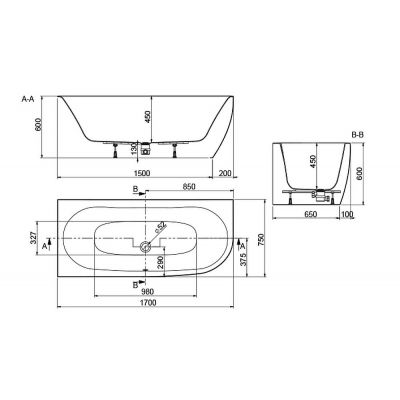 Sanplast Luxo wanna z obudową 170x75 cm lewa biała 632-370-1120-01-000