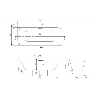 Villeroy & Boch Loop & Friends wanna przyścienna 180x80 cm prostokątna prawa biała UBA180LSF9CR00V-01