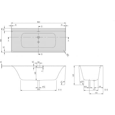 Villeroy & Boch Subway 3.0 wanna przyścienna 180x80 cm prostokątna lewa SilentFlow Weiss Alpin UBQ180SBW9CL00TV01