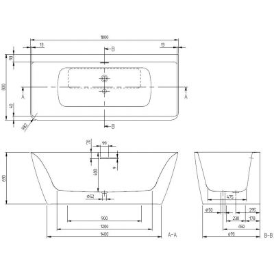 Villeroy & Boch Subway 3.0 wanna przyścienna prostokatna 180x80 cm biała UBQ180SBW9CS00TV01