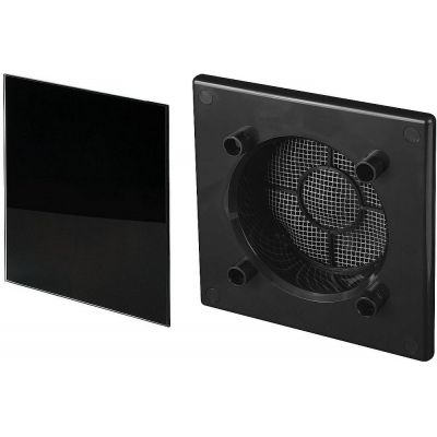 Awenta System+ Trax panel ozdobny szklany z ramką czarny połysk (RWO100CZ, PTGB100P)