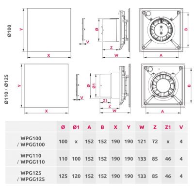 Awenta Pulsar wentylator WPGG100Z