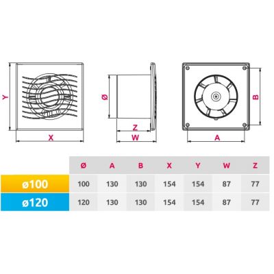 Awenta Wave wentylator WAV100W