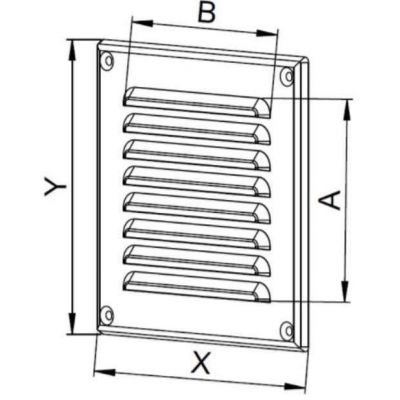 Awenta MTA kratka 24x16,5 cm grafit MTA4GR