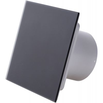 Awenta System+ Silent 100 wentylator ścienno-sufitowy z panelem ozdobnym biały/czarny mat (KWS100, PTGB100M)