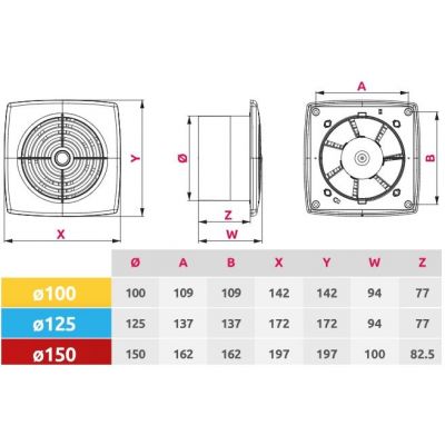 Awenta Retis wentylator biały WR125