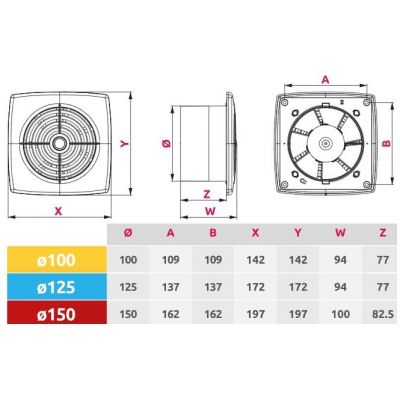 Awenta Retis wentylator biały WR150R