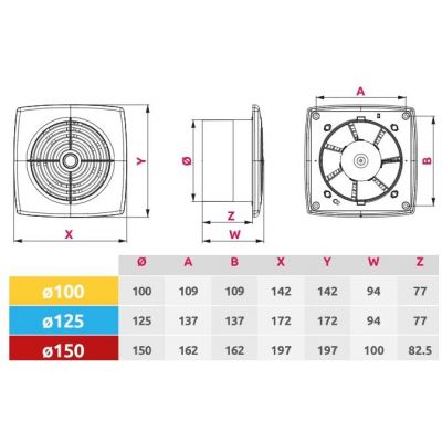 Awenta Retis wentylator biały WR150T