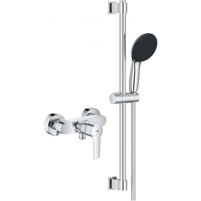 Grohe Start bateria prysznicowa ścienna z zestawem prysznicowym Vitalio Start 110 chrom (24208002, 27942001)