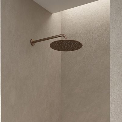 Zestaw Oltens Katla bateria podtynkowa termostatyczna z deszczownicą 30 cm Vindel i kompletem prysznicowym Ume miedź szczotkowana 36608610