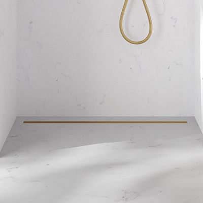 Oltens Langan Slim odpływ prysznicowy liniowy 60 cm złoto połysk/złoto szczotkowane 30009800