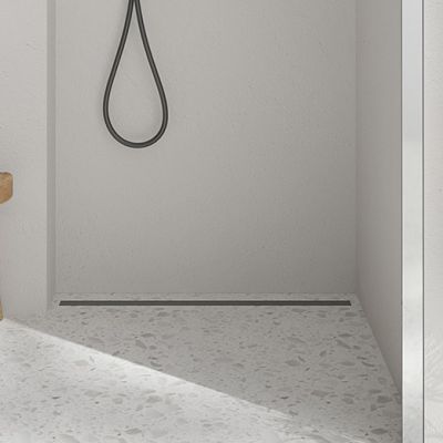 Oltens Langan Slim odpływ prysznicowy liniowy 80 cm grafit połysk/grafit szczotkowany 30011400