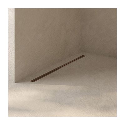 Oltens Langan Slim odpływ prysznicowy liniowy 90 cm miedź połysk/miedź szczotkowana 30012610