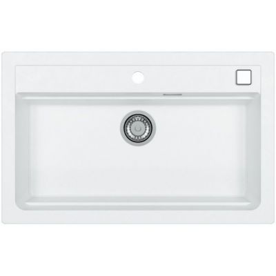 Alveus Atrox 40 zlewozmywak granitowy 79x50 cm Granital biały 1140443