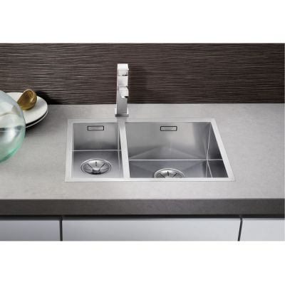 Blanco Zerox 340/180-IF zlewozmywak stalowy 58,5x44 cm lewy stal polerowana 521611