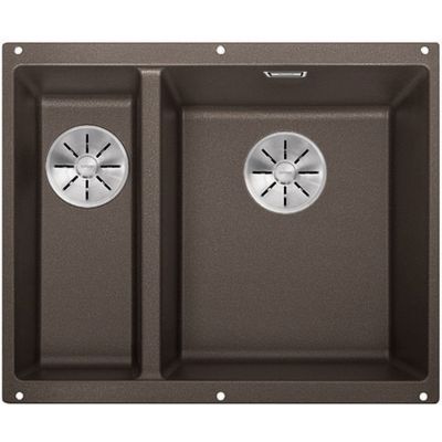 Blanco Subline 340/160-U zlewozmywak granitowy 52,5x40 cm brązowy 523567
